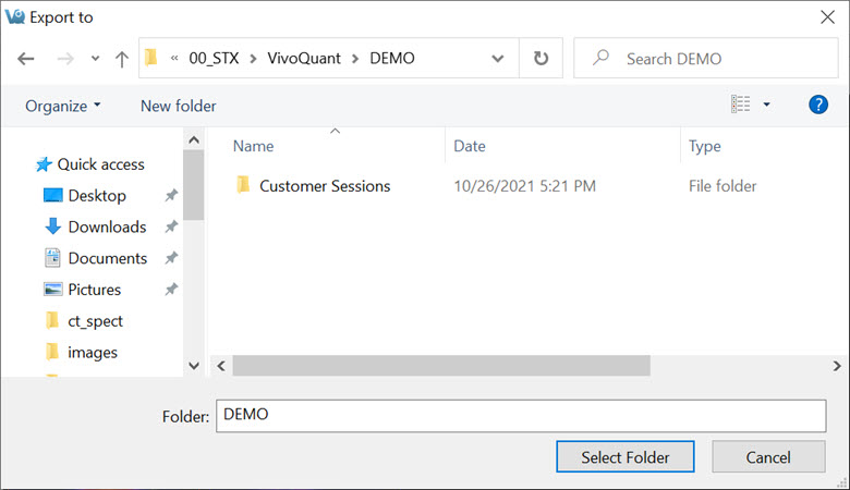 Export Session