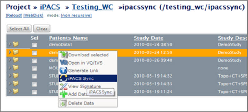 Download from iPACS