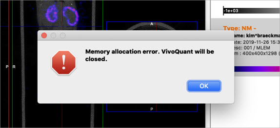 Memory Allocation Error