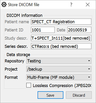 Save as DICOM