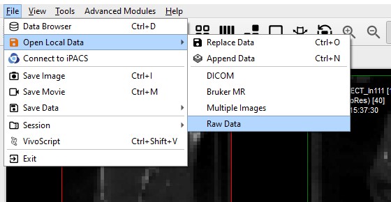 Open Raw Data