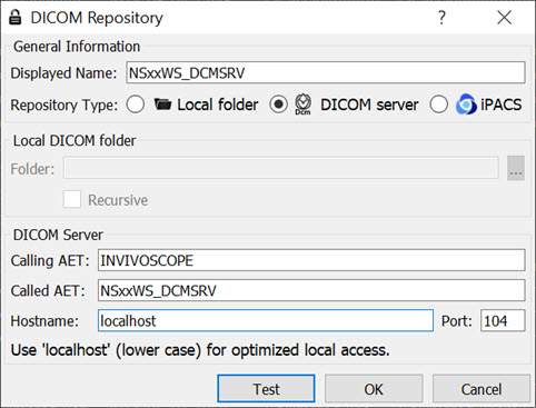Workstation DICOM Server