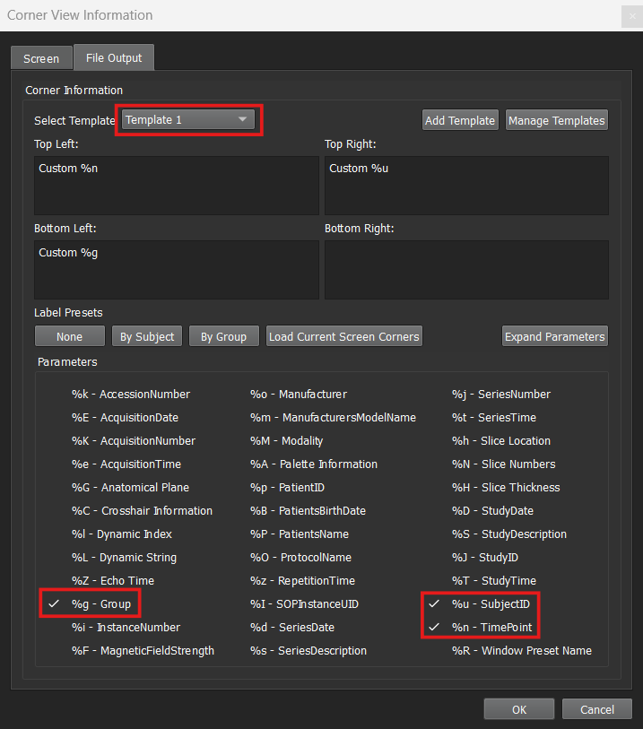 File Output Custom Fields