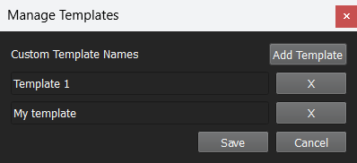 Manage Templates