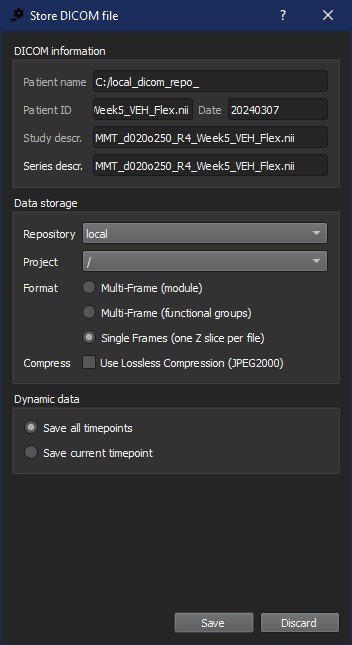Saving a dynamic single frame image