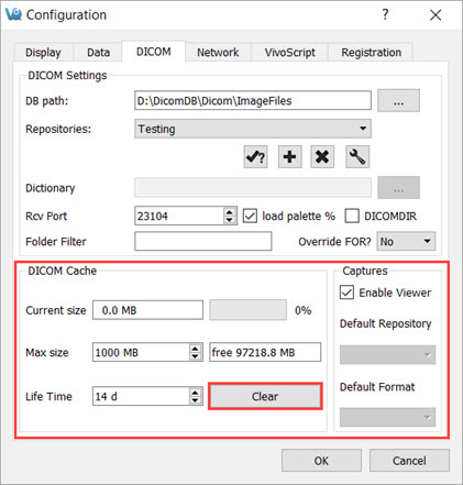 Clear VivoQuant Cache