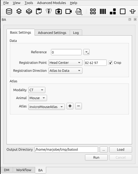 Basic Settings of Brain Atlas