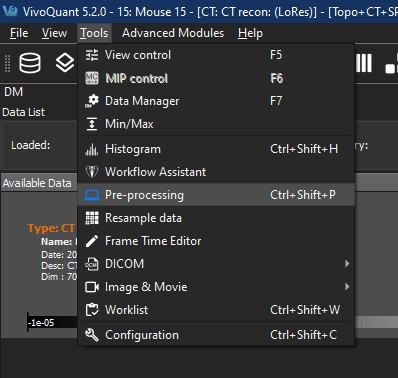 Preprocessing Tool