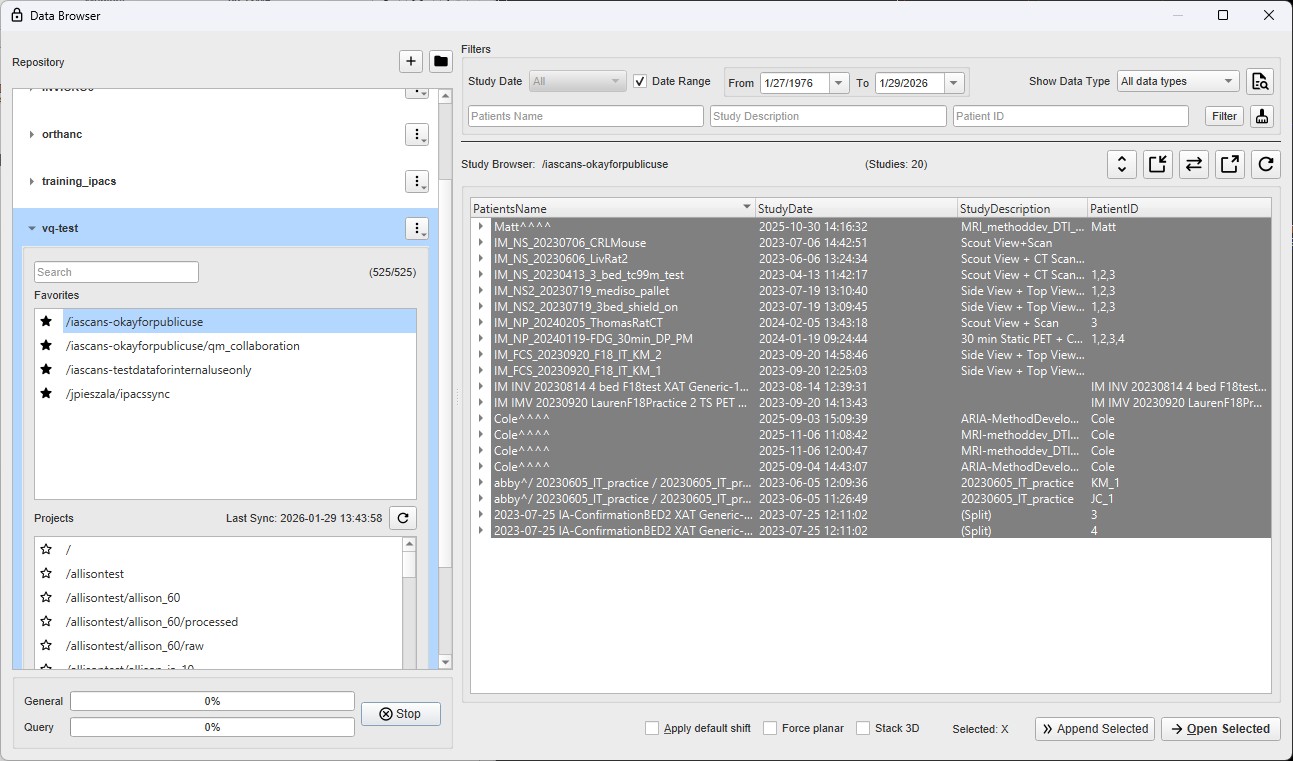 Data Browser Main Window