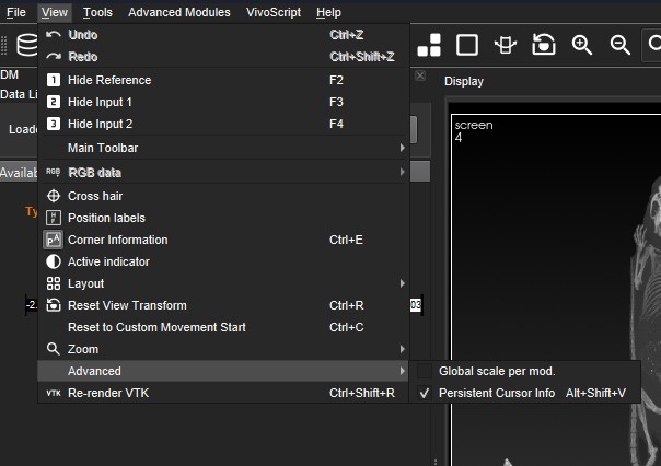 Persistent Cursor Info Location