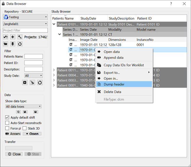 Access via Data Browser